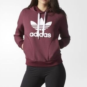 ❤️for my best friend Jessika❤️ Adidas Women's Burgundy Hoodie